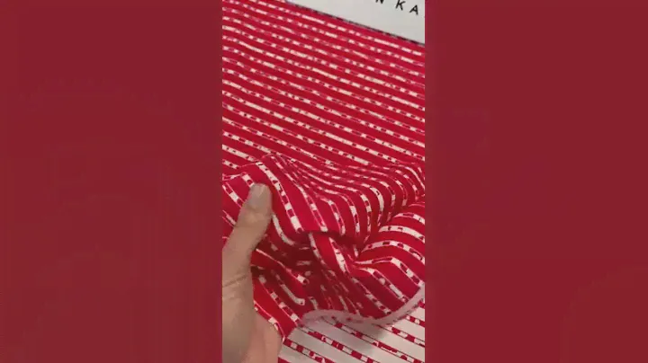 Жаккард с принтом (березка красная)