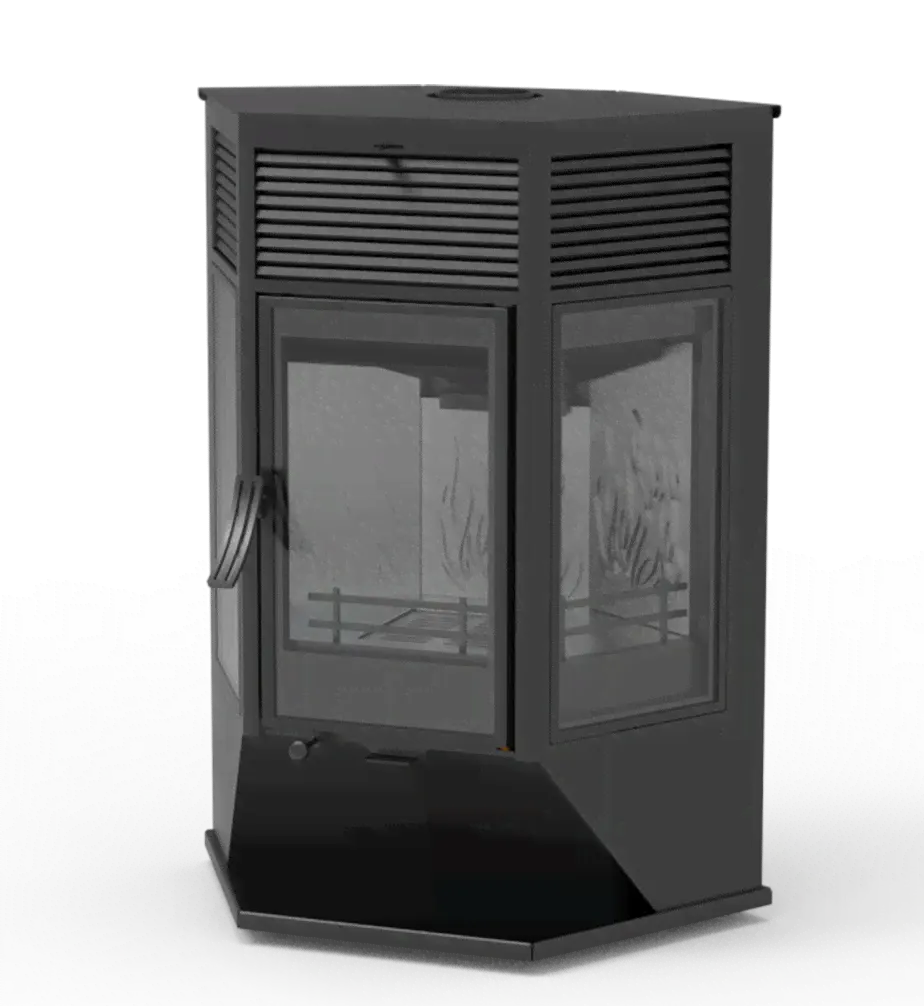 Печь-камин Березка Hors - 13 (Хорс) Black Stove, сталь+чугун (Березка) до 280 м3-0