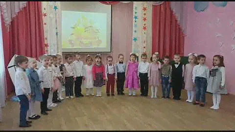Воспитанники средней группы " МБДОУ Верхнеуслонский детский сад " Берёзка ".