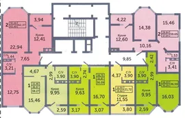 Продам двухкомнатную квартиру 62.35 м² этаж 13/17 город Оренбург Дзержинский район улица Березка 13