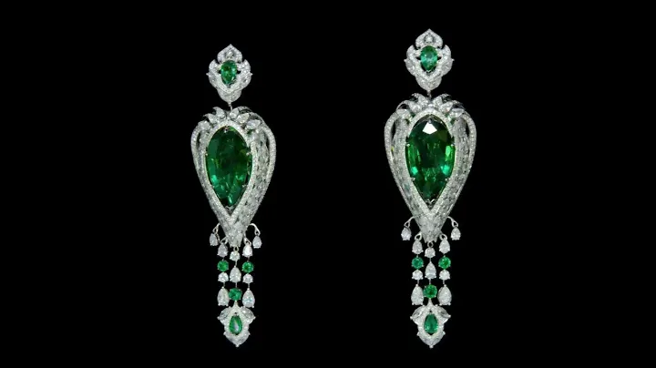 Серьги с изумрудами и бриллиантами | Emerald Earrings